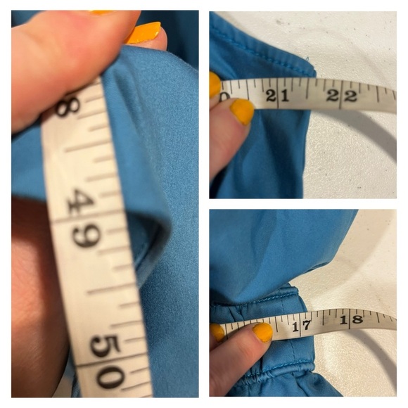 ROKSANDA COLLECTIVE Dress Blue Midi Size 12 Sleeveless Cotton V-Neck Casual EUC - Picture 15 of 16